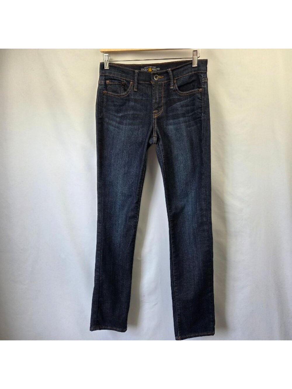 Lucky Brand SweetN Straight Dark Wash Jeans Size 4/27 Long
